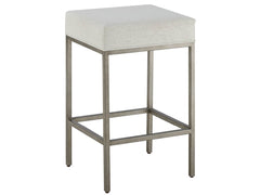 Oasis Antique Nickel Console Stool - Ornate Home