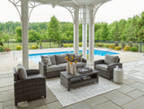 Oasis Court Gray Outdoor Seating Group (Set of 4) - Ornate Home