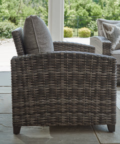 Oasis Court Gray Outdoor Seating Group (Set of 4) - Ornate Home