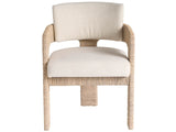 Oasis Crypton Nomad Snow/Natural Abaca Arm Chair - Ornate Home