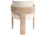 Oasis Crypton Nomad Snow/Natural Abaca Arm Chair - Ornate Home