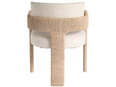 Oasis Crypton Nomad Snow/Natural Abaca Arm Chair - Ornate Home