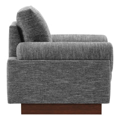 Oasis Gray Upholstered Fabric Armchair - Ornate Home
