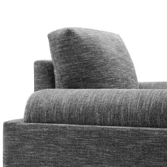 Oasis Gray Upholstered Fabric Armchair - Ornate Home