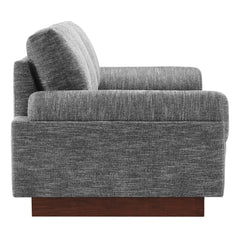 Oasis Gray Upholstered Fabric Sofa - Ornate Home