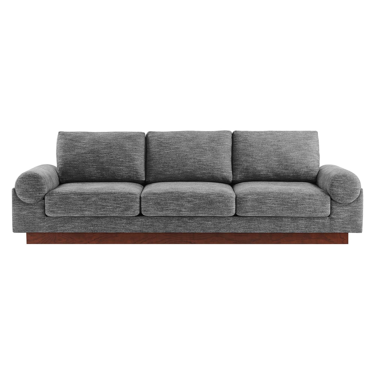 Oasis Gray Upholstered Fabric Sofa - Ornate Home