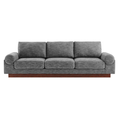 Oasis Gray Upholstered Fabric Sofa - Ornate Home