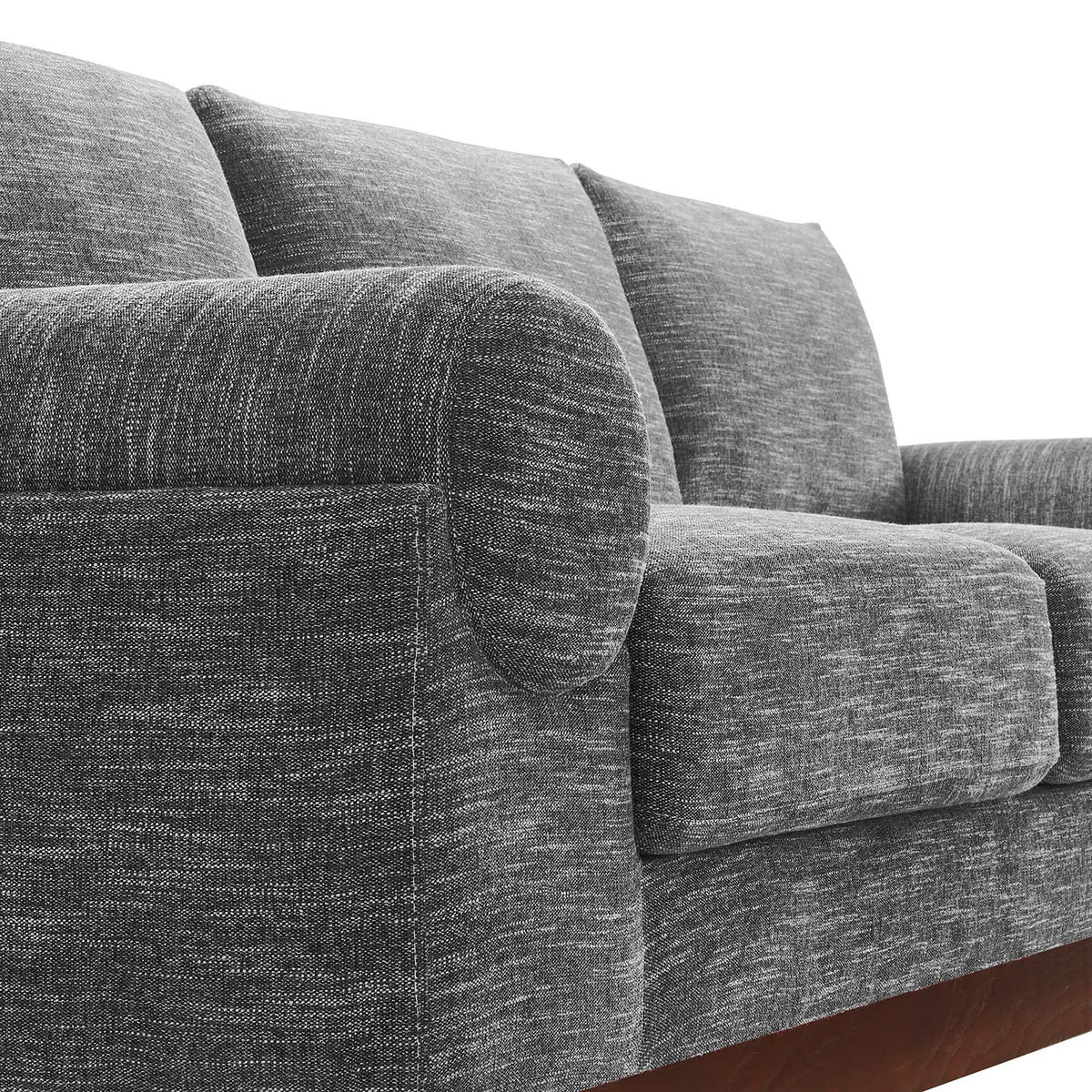 Oasis Gray Upholstered Fabric Sofa - Ornate Home