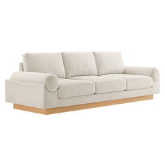 Oasis Ivory Upholstered Fabric Sofa - Ornate Home