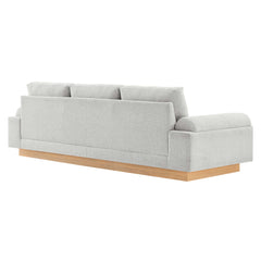 Oasis Light Gray Upholstered Fabric Sofa - Ornate Home