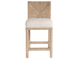 Oasis Natural Abaca/Crypton Nomad Snow Counter Chair (Set of 2) - Ornate Home