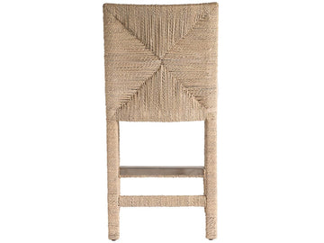 Oasis Natural Abaca/Crypton Nomad Snow Counter Chair (Set of 2) - Ornate Home