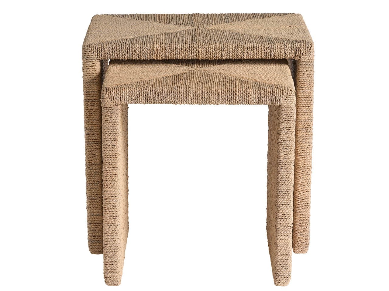 Oasis Natural Abaca Nesting Tables - Ornate Home
