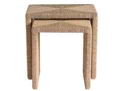 Oasis Natural Abaca Nesting Tables - Ornate Home