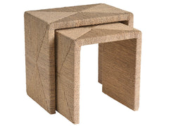 Oasis Natural Abaca Nesting Tables - Ornate Home