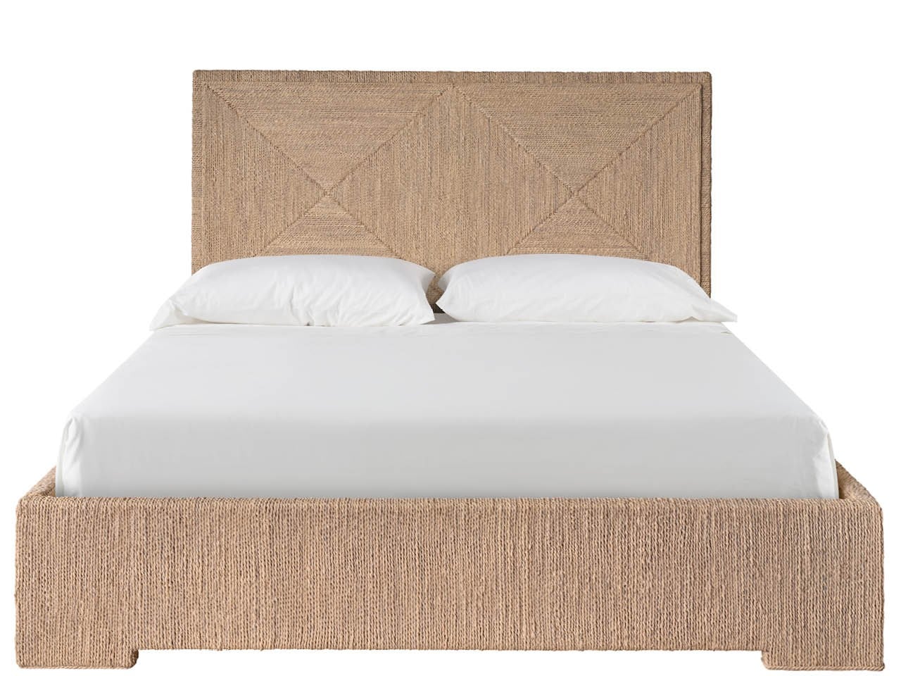 Oasis Natural Abaca Woven King Bed - Ornate Home