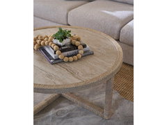 Oasis Natural Oak Abaca Cocktail Table - Ornate Home