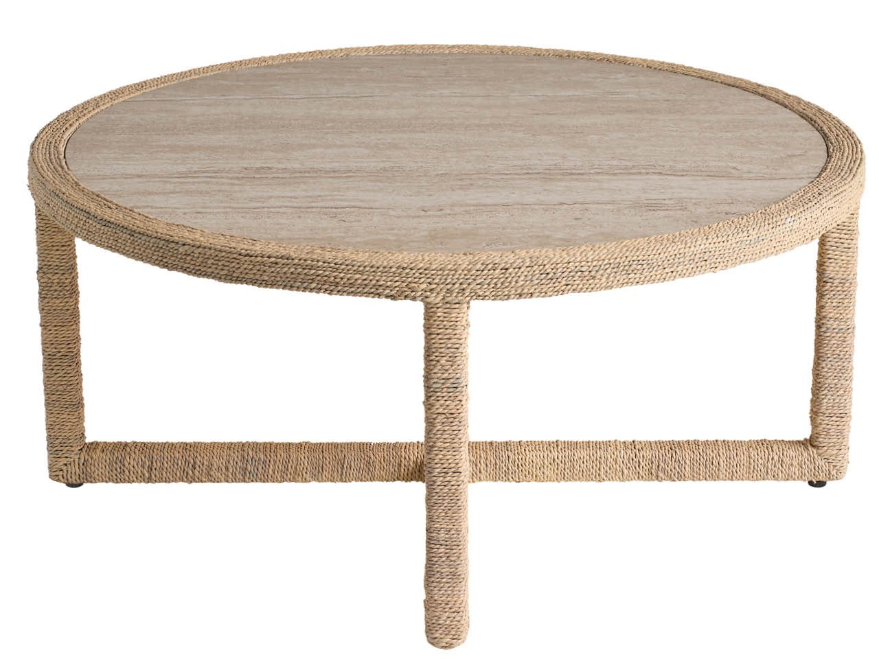 Oasis Natural Oak Abaca Cocktail Table - Ornate Home