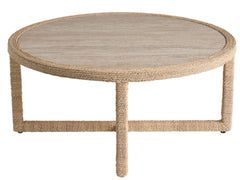 Oasis Natural Oak Abaca Cocktail Table - Ornate Home
