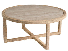 Oasis Natural Oak Abaca Cocktail Table - Ornate Home