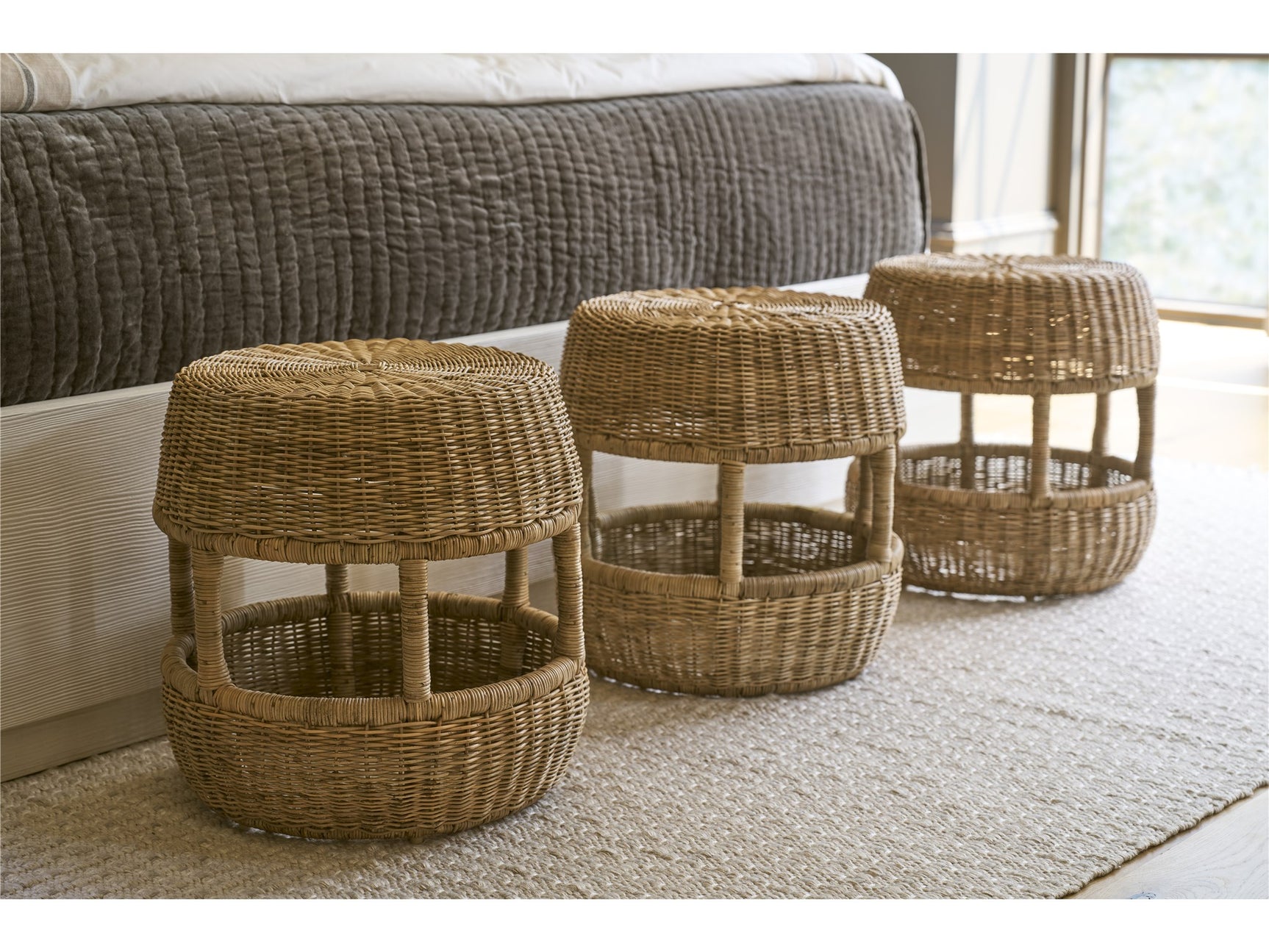 Oasis Natural Oak/Dockside- Stool - Ornate Home
