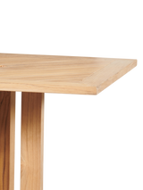 Oasis Square Teak Outdoor Bar Height Dining Table with Umbrella Hole - Ornate Home