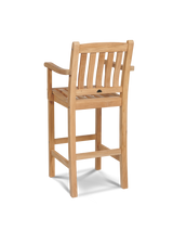 Oasis Teak Outdoor Bar Height Dining Armchair - Ornate Home