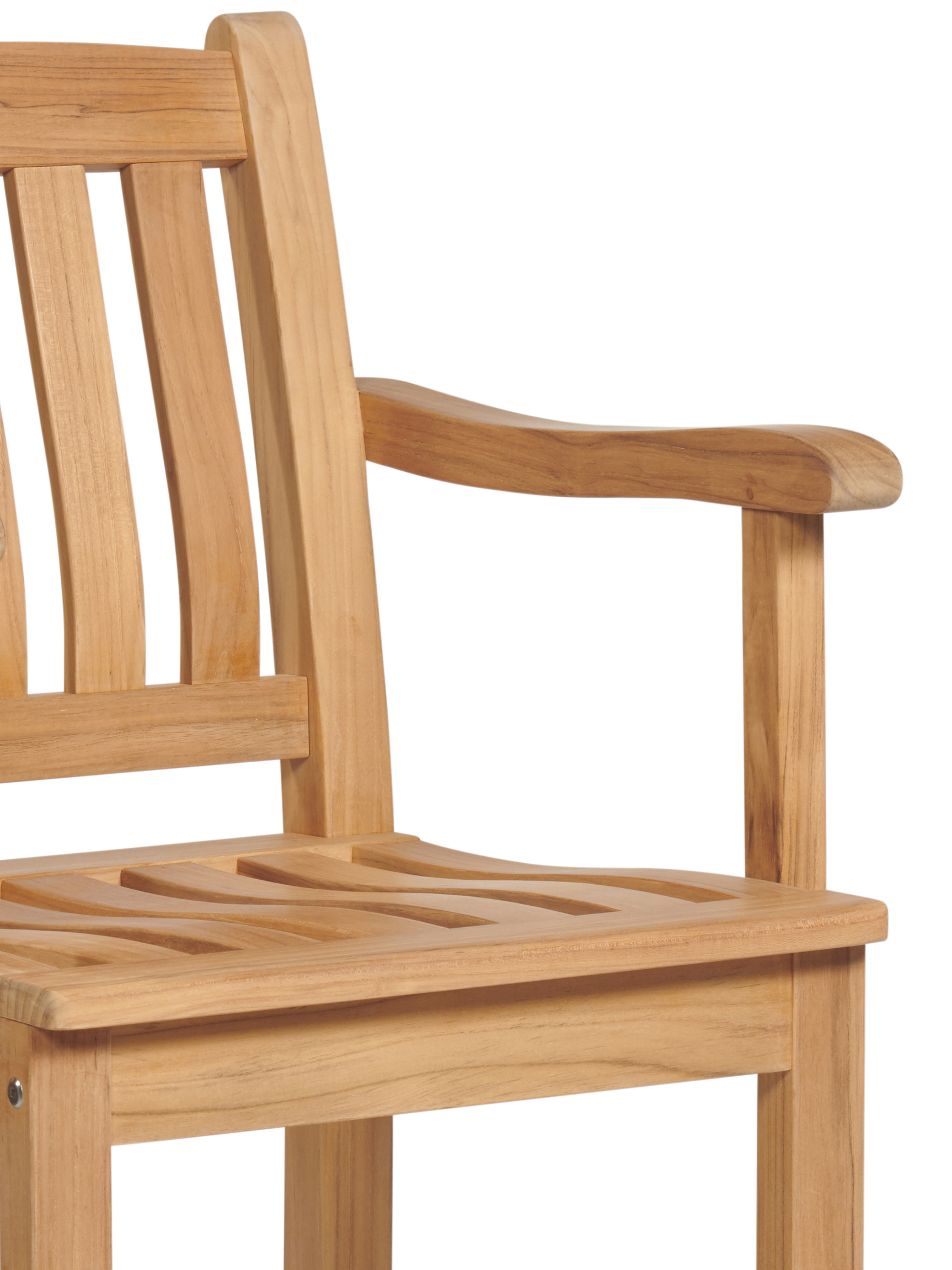 Oasis Teak Outdoor Bar Height Dining Armchair - Ornate Home