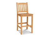 Oasis Teak Outdoor Bar Height Dining Chair - Ornate Home