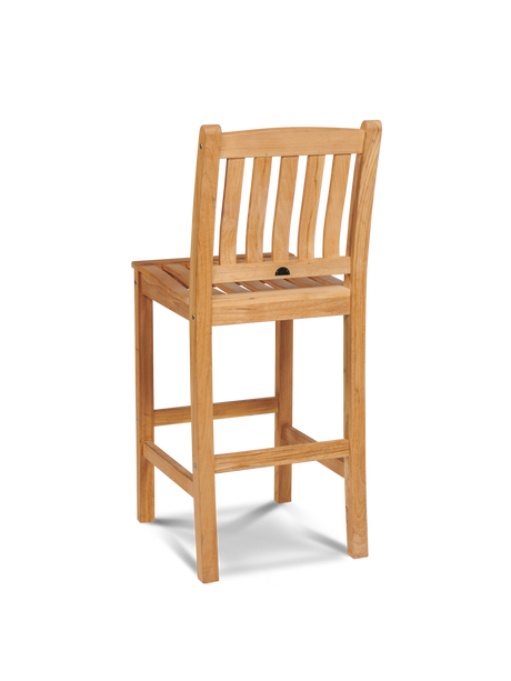 Oasis Teak Outdoor Bar Height Dining Chair - Ornate Home