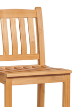 Oasis Teak Outdoor Bar Height Dining Chair - Ornate Home
