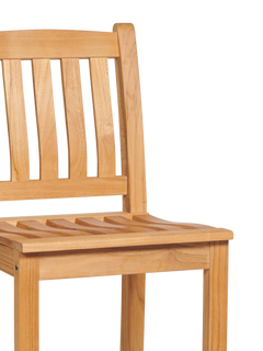 Oasis Teak Outdoor Bar Height Dining Chair - Ornate Home