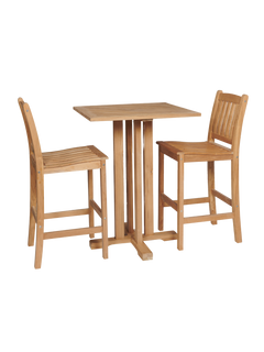 Oasis Teak Outdoor Bar Height Dining Chair - Ornate Home