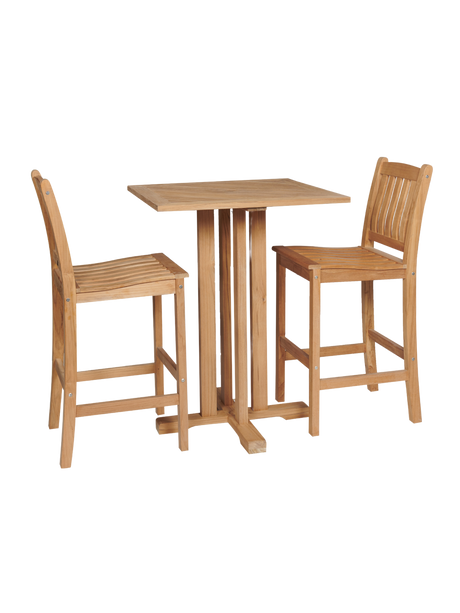 Oasis Teak Outdoor Bar Height Dining Chair - Ornate Home