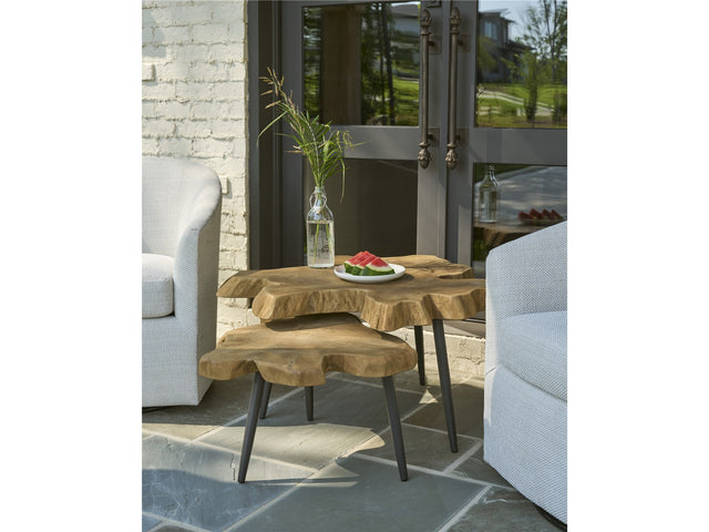 Oasis Teak Shield Nesting Tables - Ornate Home