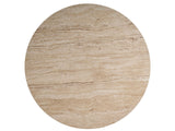 Oasis Travertine Beige/Natural Abaca Dining Table - Ornate Home