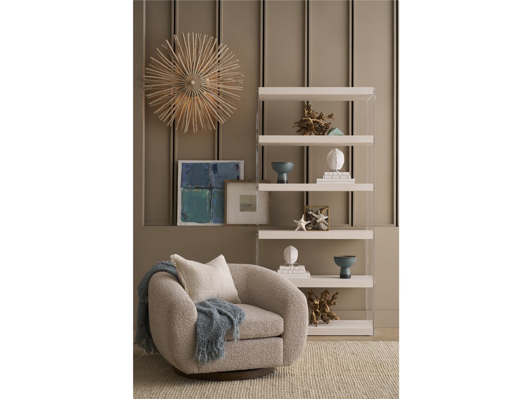 Oasis White Pine Etagere - Ornate Home