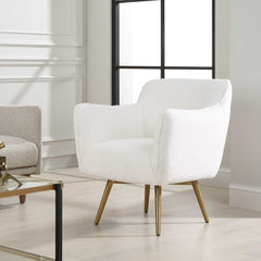Oasis White Swivel Chair - Ornate Home