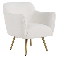 Oasis White Swivel Chair - Ornate Home