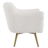 Oasis White Swivel Chair - Ornate Home