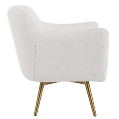 Oasis White Swivel Chair - Ornate Home