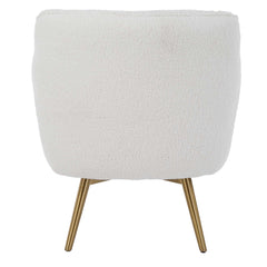 Oasis White Swivel Chair - Ornate Home