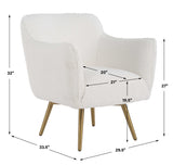 Oasis White Swivel Chair - Ornate Home