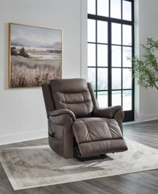 Oatman Umber Power Lift Recliner (Online Special Price) - Ornate Home