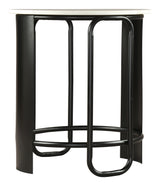 Obel White & Black Side Table - Ornate Home