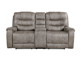 Oberon Brown Double Reclining Loveseat - Ornate Home