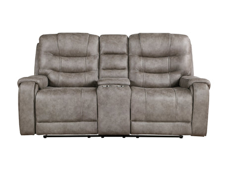 Oberon Brown Double Reclining Loveseat - Ornate Home