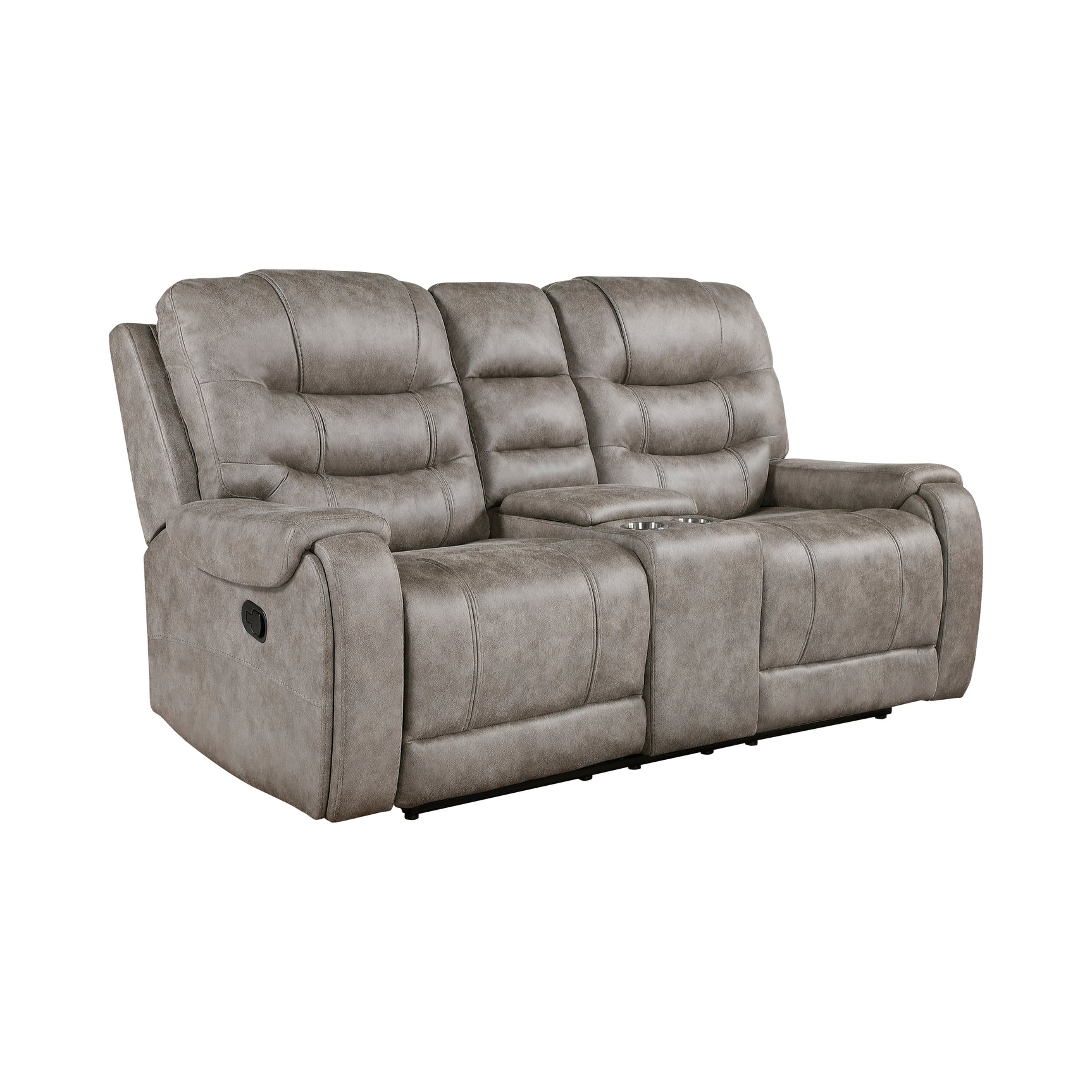 Oberon Brown Double Reclining Loveseat - Ornate Home