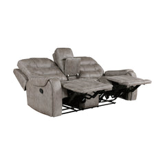 Oberon Brown Double Reclining Loveseat - Ornate Home
