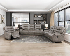 Oberon Brown Double Reclining Loveseat - Ornate Home